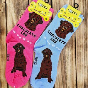 Canine Foozys Socks - Chocolate Lab